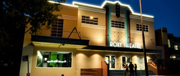 The art deco facade of Nowra's Roxy Theatre
